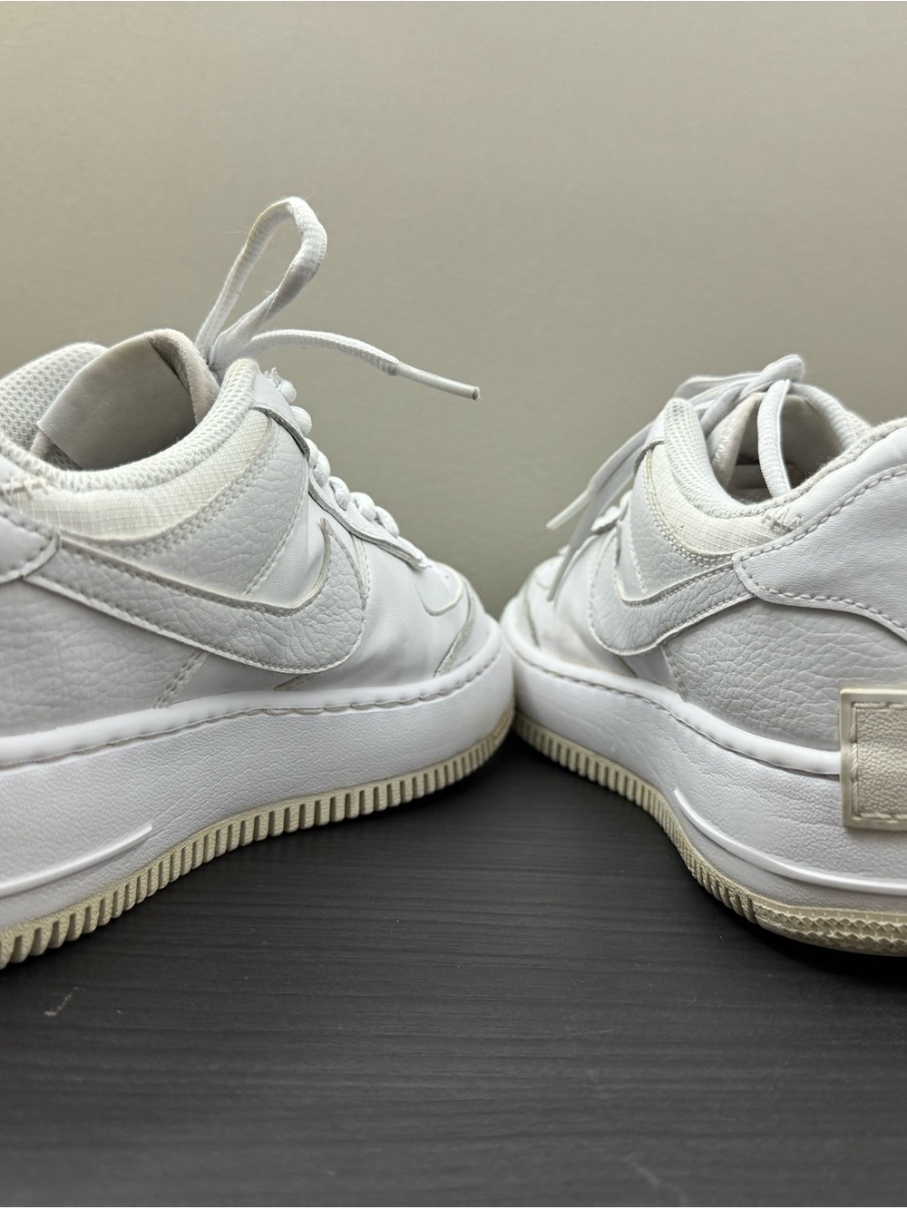 Nike Air Force 1 Shadow White Sneakers Size 7.5 - Picture 11 of 14